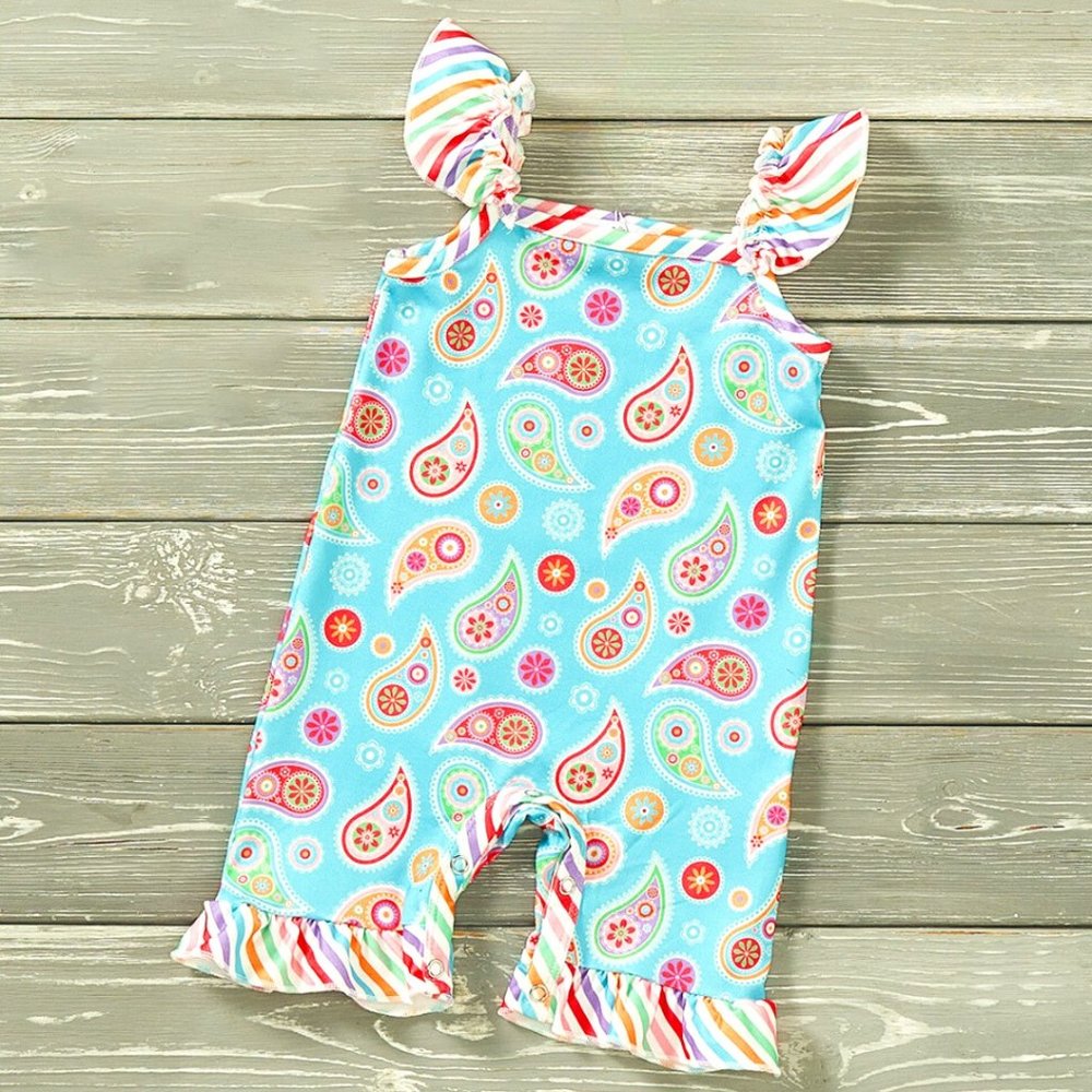Poppin Paisley Romper by Pete + Lucy
